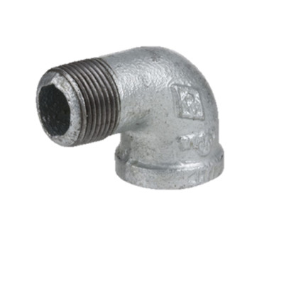 Codo calle hierro galvanizado roscado